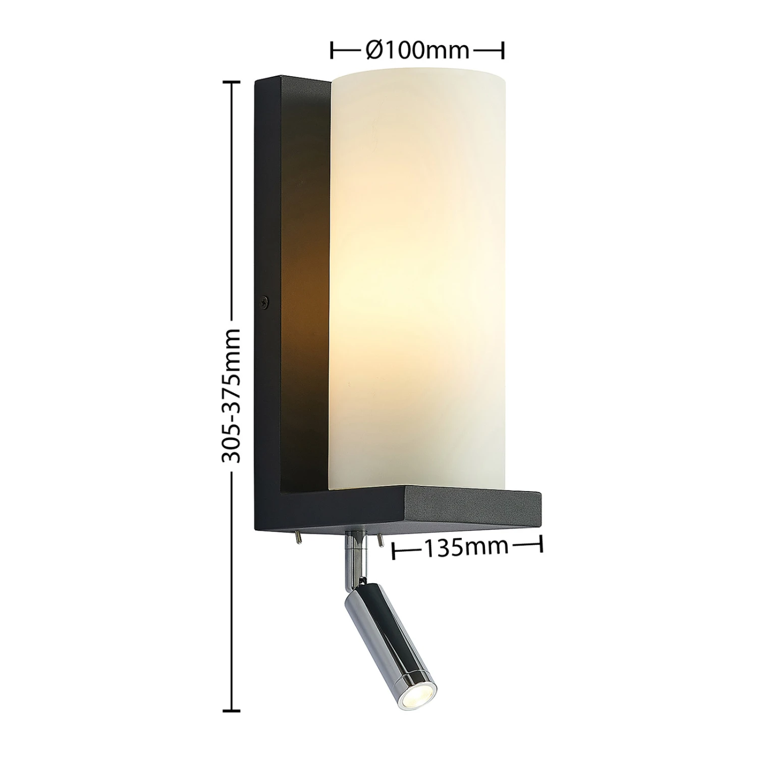 Lucande Lyra Wandleuchte Mit Flexiblem Leselicht 7 Lucande Lyra Wandleuchte Mit Flexiblem Leselicht – Bild 5