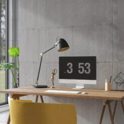 Lucande Nordin Tischlampe Schwarz/gold Verstellbar -Lucande 9976140 2