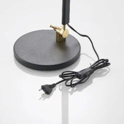 Lucande Nordin Tischlampe Schwarz/gold Verstellbar -Lucande 9976140 4