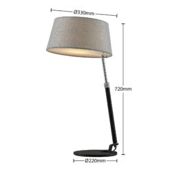 Lucande Janus Tischleuchte Mit Ausziehbarem Schirm -Lucande 9976142 3