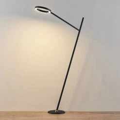 Lucande Nimbe LED-Stehleuchte, Schwarz, Dimmer -Lucande 9976149 4