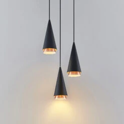 Lucande Naoh Hängeleuchte Rondell, 3-flg., Schwarz -Lucande 9976153 4