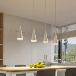 Lucande Naoh Hängeleuchte, 4-fl., Weiß -Lucande 9976154 1