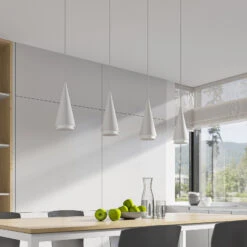 Lucande Naoh Hängeleuchte, 4-fl., Weiß -Lucande 9976154 2