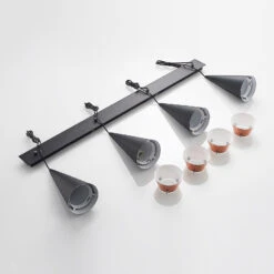 Lucande Naoh Hängeleuchte 4-fl., Schwarz/kupfer -Lucande 9976155 7