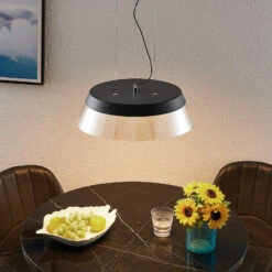 Lucande Jusanna LED-Hängeleuchte, Cognacfarben -Lucande 9976161 1