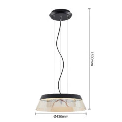 Lucande Jusanna LED-Hängeleuchte, Cognacfarben -Lucande 9976161 4