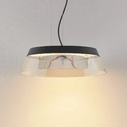 Lucande Jusanna LED-Hängeleuchte, Cognacfarben -Lucande 9976161 5