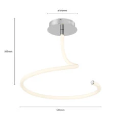 Lucande Serpentina LED-Deckenlampe, Dimmbar -Lucande 9984030 6